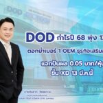 DOD ผงาด กำไรปี 68 ทะยาน 137% ตอกย้ำเบอร์ 1 OEM ธุรกิจเสริมอาหาร บอร์ดเคาะแจกปันผล 0.05 บาทต่อหุ้น ขึ้น XD 13 มี.ค.นี้