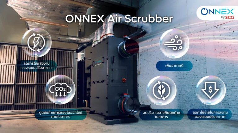 ONNEX Air Scrubber โซลูชันเพื่ออาคารประหยัดพลังงาน พลังขับเคลื่อนสำคัญที่ สนับสนุน อาคาร ซีดับเบิ้ลยู ทาวเวอร์ สู่ LEED Platinum