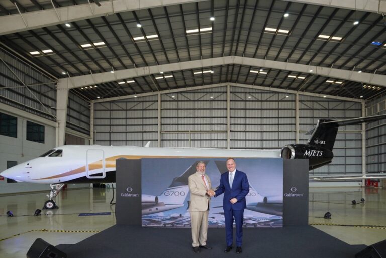 Gulfstream แต่งตั้ง MJets เป็นตัวแทนจำหน่ายต่างประเทศในประเทศไทย