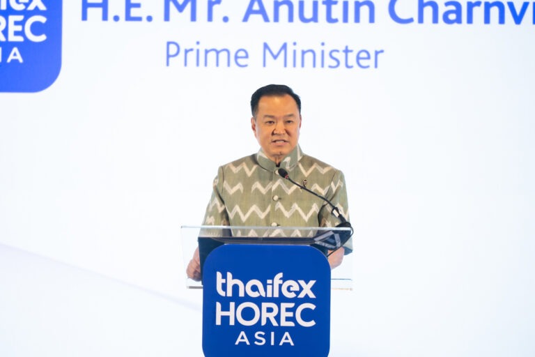 นายก “อนุทิน” เปิดงาน THAIFEX – HOREC ASIA 2026 หนุนไทยเป็นฮับ HoReCa เอเชีย คาดเงินสะพัด 3.5 พันล้านบาท พร้อมขอบคุณผู้นำเข้ารายใหญ่จากทั่วโลก 20 ราย อุดหนุนสินค้าไทย