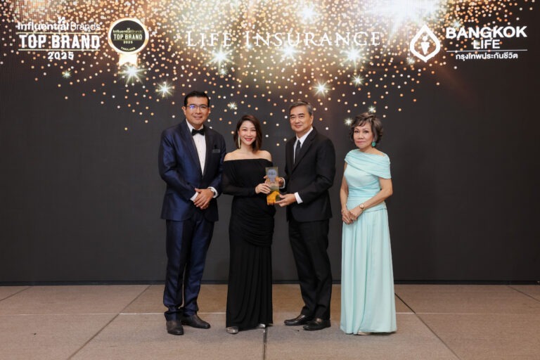 กรุงเทพประกันชีวิต คว้ารางวัล Top Influential Brand ต่อเนื่องปีที่ 2 ตอกย้ำแบรนด์แห่งความ “ใส่ใจ” ที่ครองใจผู้บริโภคทุกเจเนอเรชัน
