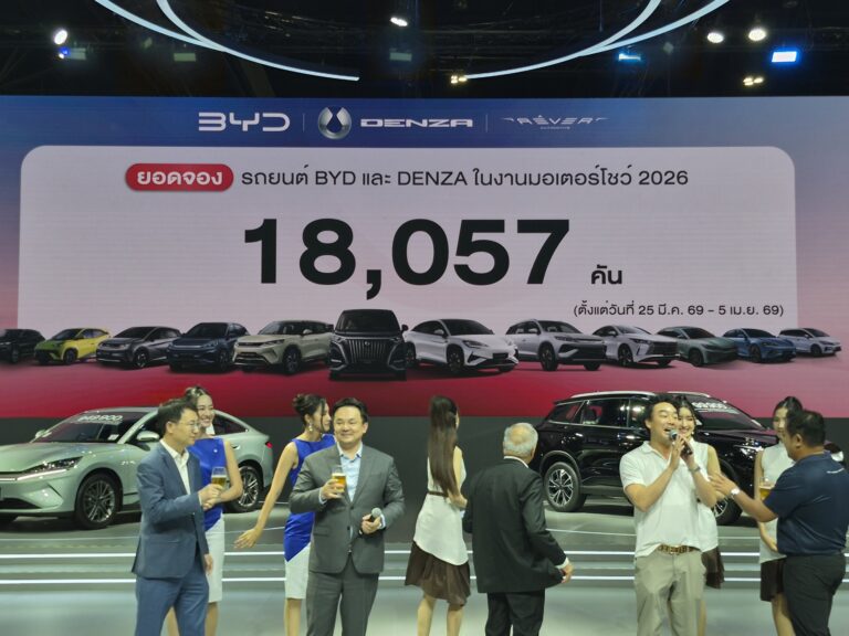เรเว่ ขอบคุณทุกการตอบรับ กวาดยอดจอง BYD และ DENZA กว่า 18,057 คัน ในงาน มอเตอร์โชว์ 2026