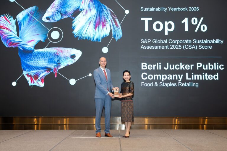บีเจซี สร้างประวัติศาสตร์บนเวทีโลก ครองอันดับ 1 ด้านความยั่งยืนกลุ่ม Food & Staples Retailing ต่อเนื่อง 4 ปีซ้อน ติด Top 1% ของโลก พร้อมเข้าสู่ Sustainability Yearbook ปีที่ 6