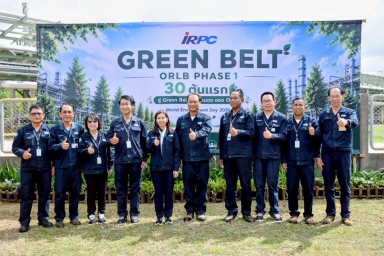ไออาร์พีซีเปิดโครงการ Green Belt ORLB Phase 1″30 ต้นแรก สู่ Green Belt 450 เมตร ของ โรงงานน้ำมันหล่อลื่นพื้นฐาน (ORLB)
