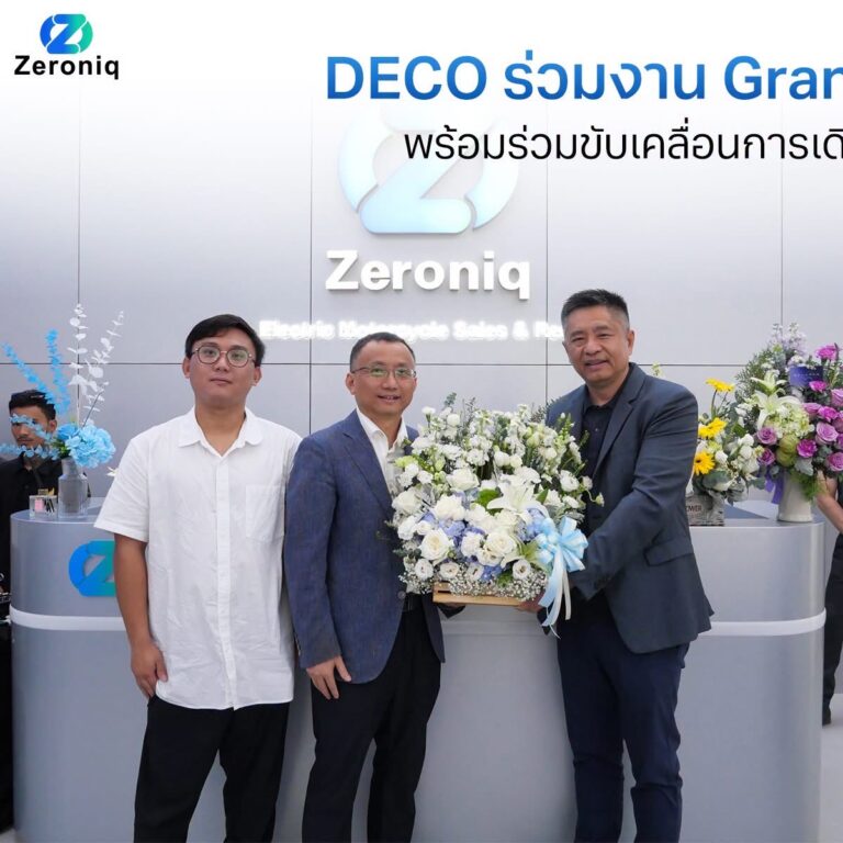 DECO ร่วมแสดงความยินดีในงาน Grand Opening Showroom บริษัท ซีโรนิค ภูเก็ต จำกัด ต่อยอดระบบนิเวศยานยนต์ไฟฟ้าและบริการสลับแบตเตอรี่ในจังหวัดภูเก็ต