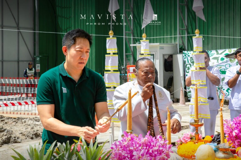 เมเจอร์ ดีเวลลอปเมนท์ จัดพิธีลงเสาเข็มเอก “มาวิสต้า พร้อมพงษ์” คอนโด Ultra Luxury มูลค่า 5,100 ล้านบาท เดินหน้าก่อสร้างอย่างเป็นทางการ