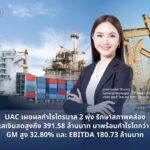 UAC เผยผลกำไรไตรมาส 2 พุ่ง 30.77% ตอกย้ำโครงสร้างธุรกิจสุดแกร่ง กลุ่มปิโตรเลียมเติบโตเด่น หนุนรายได้เติบโตตามเป้า