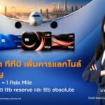 ทีทีบีจับมือ Cathay เพิ่มทางเลือกแลก Asia Miles สำหรับบัตรเครดิต ttb reserve และ ttb absolute 3.5 คะแนน แลก 1 Asia Mile ตอบโจทย์นักเดินทางยุคใหม่
