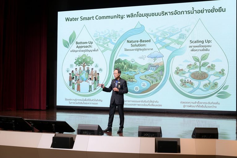 “กันก่อนท่วม” ชูต้นแบบ Water Smart Communities เปลี่ยน “ผู้ประสบภัย” เป็น “ผู้จัดการน้ำ” ชู 7 ชุมชนต้นแบบ จาก “รู้ก่อน–เตรียมก่อน–ป้องกันก่อน” สู่ Water Economy