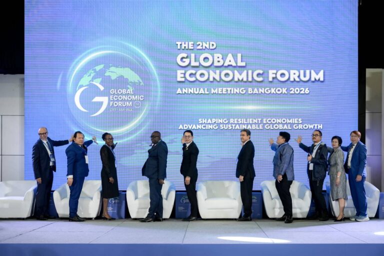 Global Economic Forum Bangkok 2026 เรียกร้องความร่วมมือด้านความเชื่อมโยงทางเศรษฐกิจ นวัตกรรมสุขภาพอาเซียน และการลดความแตกแยกทางเศรษฐกิจโลก